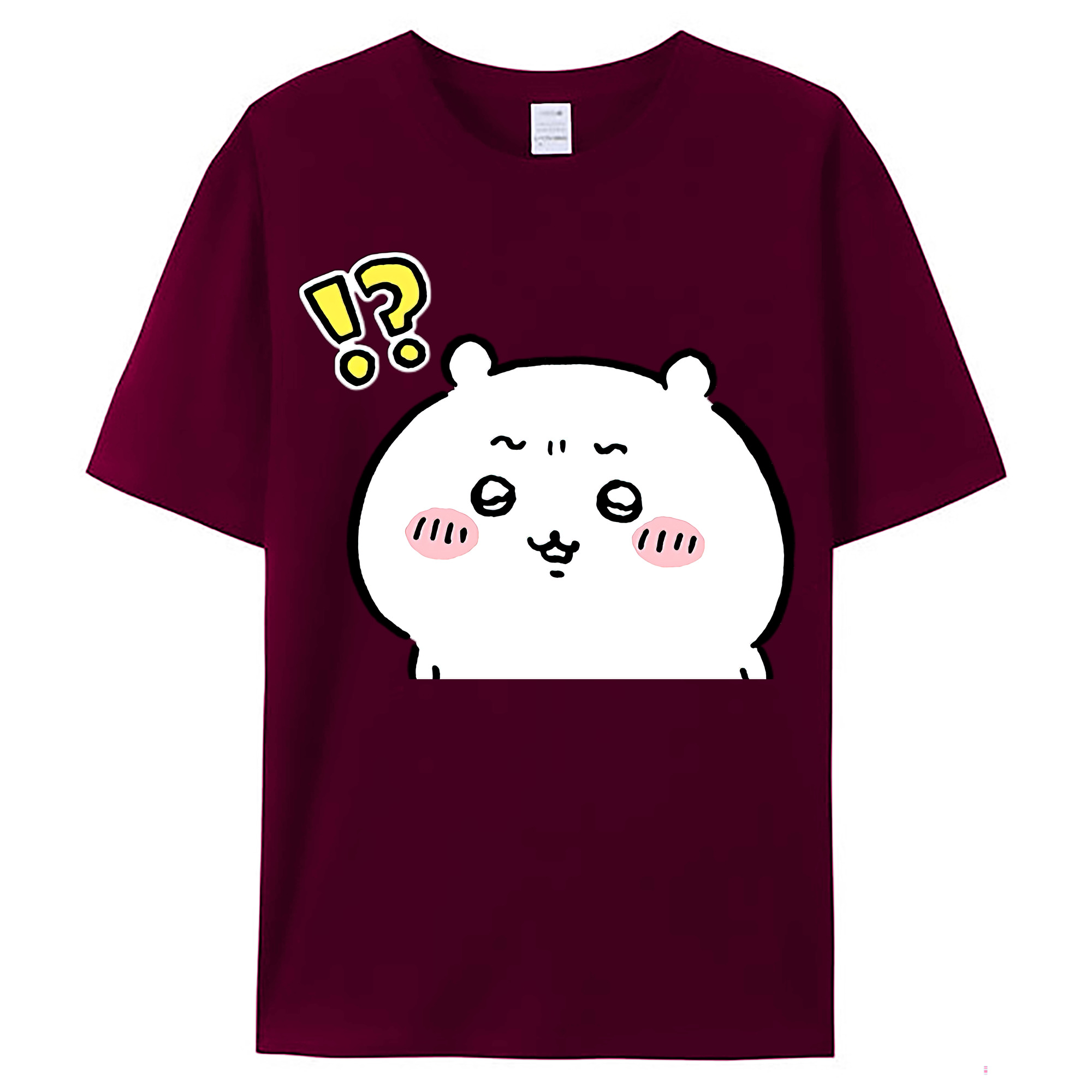 （画像用） ちいかわ ちいかわ Chii-kawa chiikawa レディースカジュアルプリントTシャツ（綿100％）